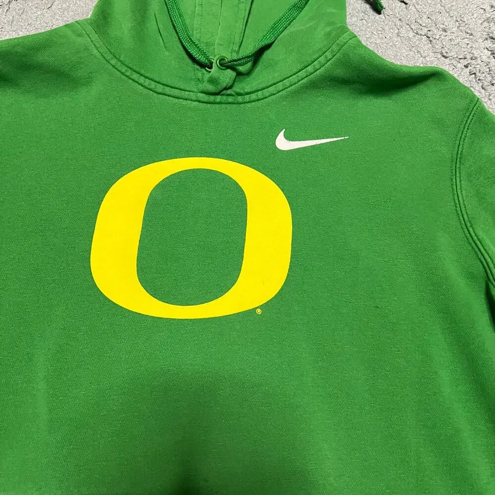Nike Hoodie Mens Medium Green Oregon Ducks Sweatshirt Sweatshirt